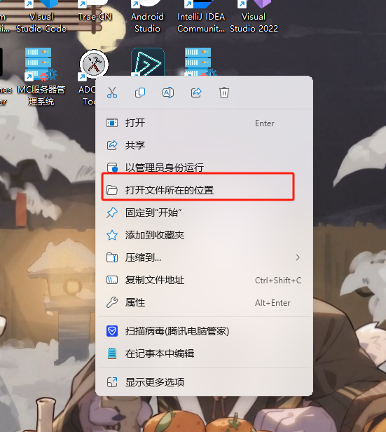 安装路径示意图